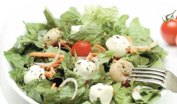 Σαλάτα λαχανικών για γαστρίτιδα